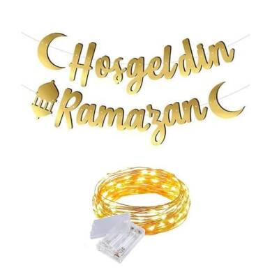 Hoş Geldin Ramazan Banner Işıklı Set - 1