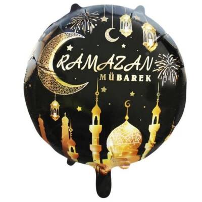 Ramazan Mübarek Cami Desenli Folyo Balon 1 Adet - 1